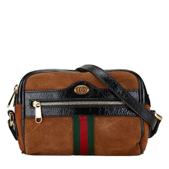 Gucci Handbags - GUCCI Black Leather Shoulder Bag